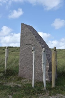 Memorial, memorial, memorial of the Battle of Jutland near Thyborøn in Denmark