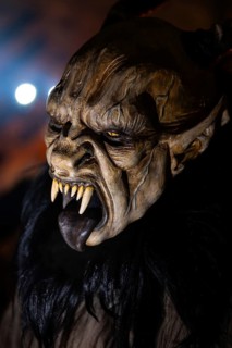 Krampus, Raunacht, winter, Waldburg Castle, Waldburg, Allgäu, Baden-Württemberg, Germany