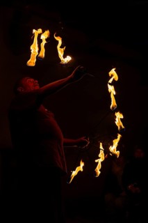 Fire Breather with Wreath, Raunacht, Winter, Waldburg Castle, Waldburg, Allgäu, Baden-Württemberg,