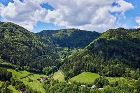 Simonswäldertal Dreitälerblick, Zweribach, landscape photography, hills, hilly landscape,