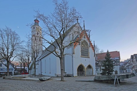 Gothic Protestant City Church of St. Peter and Paul, Blaubeuren, Swabian Jura, Baden-Württemberg,