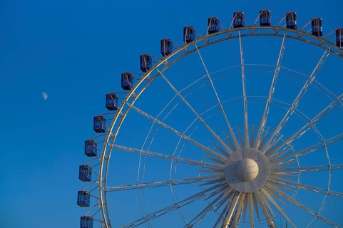 Section, partial view, Ferris wheel, Schlossplatz, Stuttgart, Baden-Württemberg, Germany