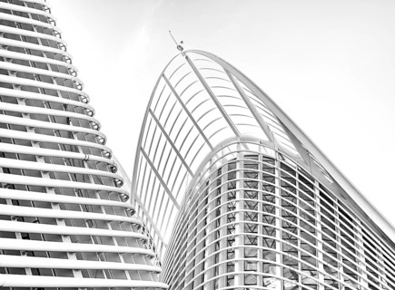 Black and white photography, Zayed National Museum in Abu Dhabi, memorial to the late Zayed bin