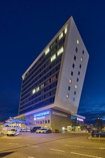 Schwedenkai ferry terminal, Stena Line GmbH, commercial building, modern architecture, street,