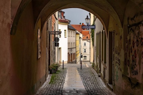 The old town of Zittau, Upper Lusatia, Saxony, Germany