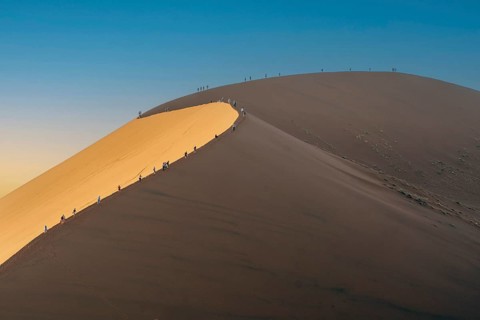 Dune 45, Dune 45, sand, hiking dune, Namib, Namib-Naukluft National Park, desert, Namibia, Namib
