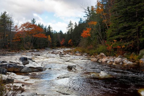 Rapids, Rocky Gorge, Swift River, Albany Riverscape, Fall Leaves, Indian Summer, Fall Weather,