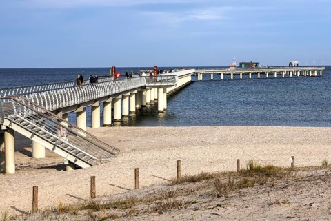 Pier, Prerow, Fischland-Darß-Zingst, Western Pomerania Lagoon Area National Park,