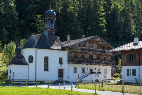 Kapelle Zum Heiligen Kreuz, Altes Bad, Wildbad Kreuth, Tegernseer Tal, Upper Bavaria, Bavaria,