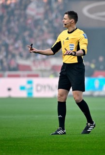 Referee Daniel Siebert Gesture MHPArena, MHP Arena Stuttgart, Baden-Württemberg, Germany