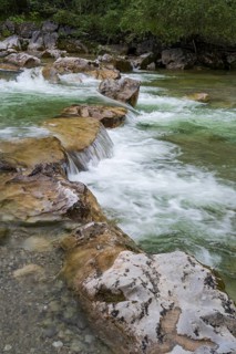 Wasserfall, Weissach River, Wildbad Kreuth, Tegernseer Tal, Upper Bavaria, Bavaria, Germany