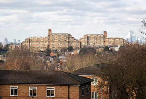 Dawson's Heights or Dawson Heights housing estate, East Dulwich, south London, England, UK