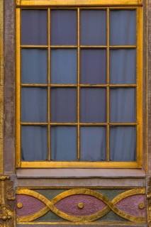 Gilded decorated window frame at the Chinese House, window, Potsdam