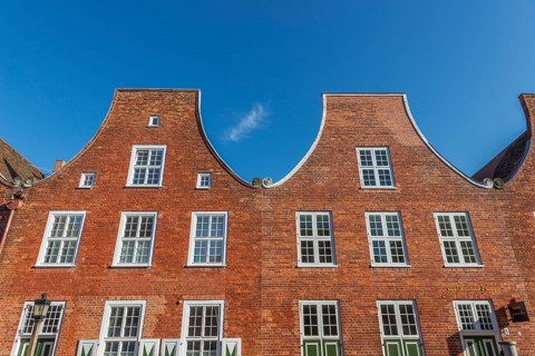 Red brick houses in the Dutch Quarter, Potsdam