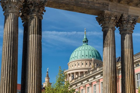 City Palace and St. Nicholas Church on the Old Market Square, Potsdam
