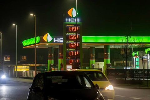 HEM gas station in Mutterstadt, Rhineland-Palatinate