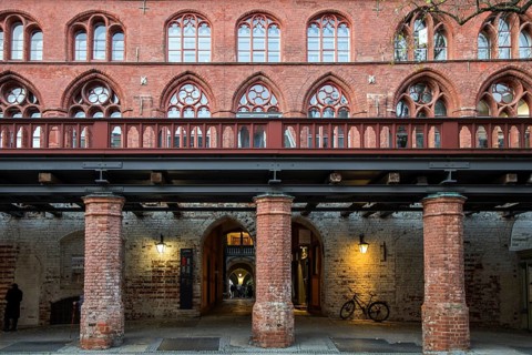 Detail Old Town Hall, Hanseatic City of Stralsund, Vorpommern-Rügen District, Mecklenburg-Western