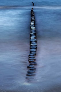 Grooves in the sea, long exposure, Zingst, Fischland-Darß-Zingst, Western Pomerania Lagoon Area