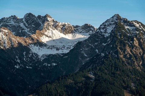 Mountains of the Allgäu Alps, Entschenkopf, Nebelhorn and Rubihorn, Oberstdorf, Oberallgäu, Allgäu,