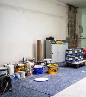 Materials for apartment renovation, Berlin, Germany