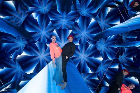 Franziska Hippe and Roman Knižka at the opening of Bubble Planet - The Adventure Museum for All