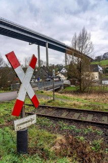The Wiehl Valley Bridge, A4 motorway, the motorway bridge is considered extremely dilapidated,