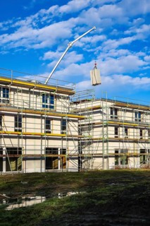 Castrop-Rauxel, North Rhine-Westphalia, Germany - residential construction in the Ruhr area. New