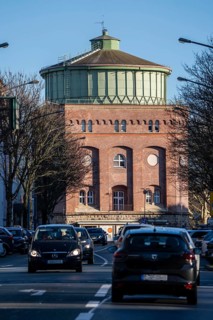 The water tower on Steeler Berg, Steeler Strassen in Essen, one of 8 water tank systems operated by