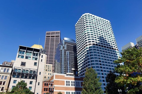 Keystone Building, 99 High Street, skyline detail, office towers, modern architecture, Freedom