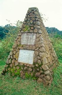 Memorial plaques for Michael Grzimek and his father Professor Bernhard Grzimek on the edge of the