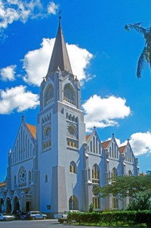 St. Joseph's Cathedral in Dar es-Salaam, Tanzania, Africa, June 2000, vintage, retro, old, historic