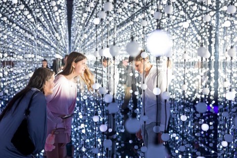 Leni Summer and Tyler von Jascheroff at the opening of Bubble Planet - The Adventure Museum for All
