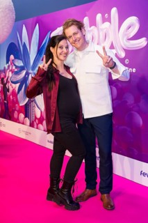 Nadja Jo Klapper and Johannes Heinrichs at the opening of Bubble Planet - The Adventure Museum for