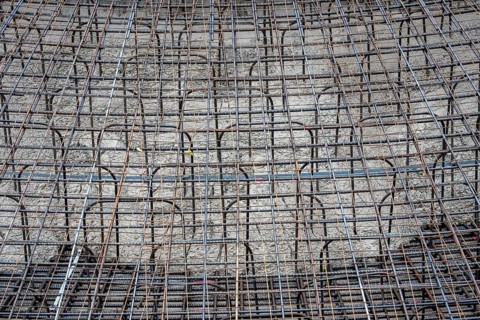 Concreting, concreting the foundation of a wind turbine, more than 600 cubic meters of concrete