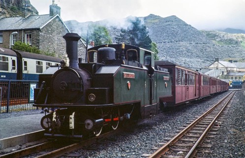 Earl of Merioneth, Double Fairlie articulated steam locomotive train engine, Ffestiniog Railway,