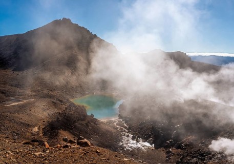 The Emerald Lakes, Tongariro alpine crossing, Tongariro National Park, North Island, New Zealand