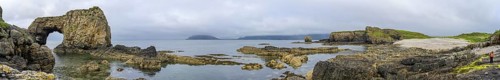Panoramic Pollaird Sea Arch, Fanad, Co. Donegal, Ireland