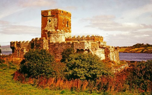 Doe Castle, Sheephaven Bay near the village of Creeslough, County Donegal, Ireland, 1960s