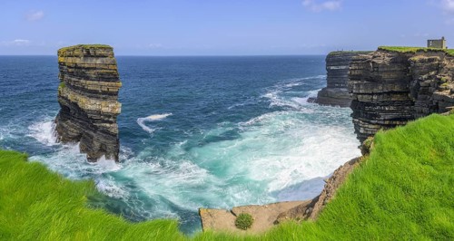Dun Briste Sea Stack at Downpatrick Head, Lackan, Co. Mayo, Ireland