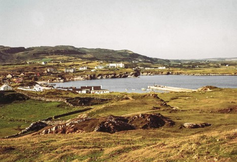 Coastal fishing village of Portnablagh, Sheephaven Bay, County Donegal, Ireland 1960s
