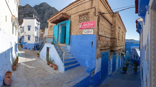 MAR, Chefchaouen, Medina, Pano