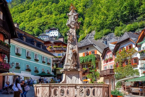 A, Hallstatt, hdr