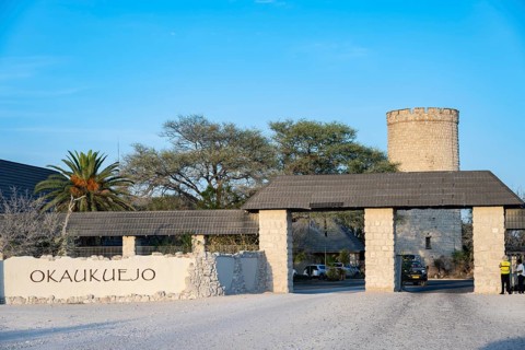 Okaukuejo Camp, tourist complex in Etosha National Park, Namibia