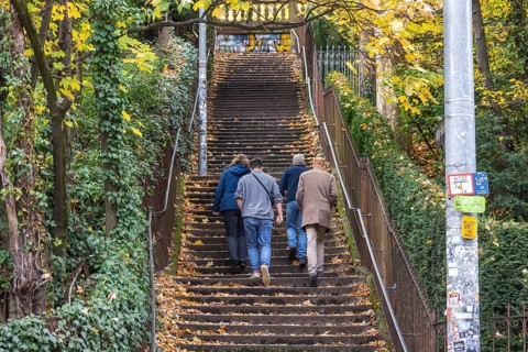 Willy Reichert squadron. There are up to 400 stables in Stuttgart. The stairs not only serve as a