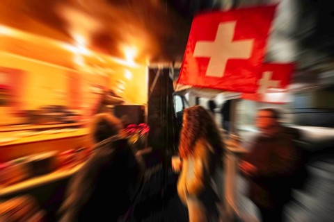 Symbolic photo of fast food waiting, Zug, Switzerland