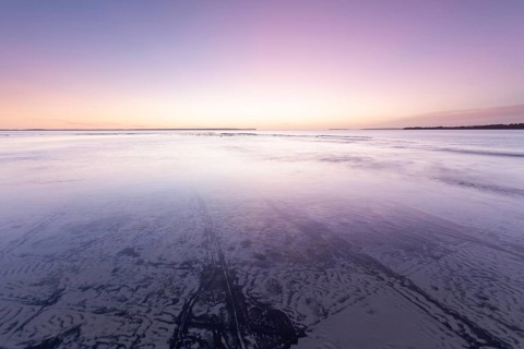Sunrise over Jervis Bay — View of Point Perpendicular Lighthouse