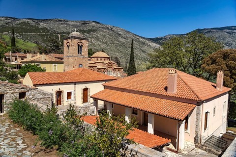 Hosios Luke Monastery, UNESCO World Heritage Site in Steiri, Greece
