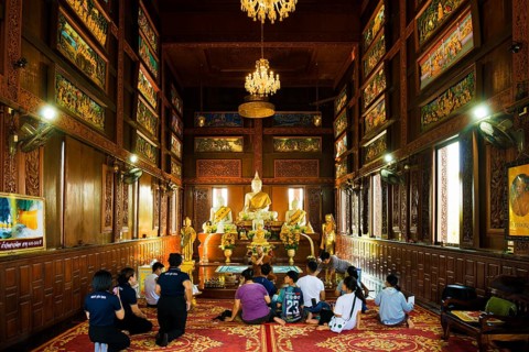 Temple, Wat Ao Noi, Prachuap Khiri Khan, Prachuap Khiri Khan Province, Central Thailand, Thailand