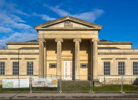Devizes Assize Court building currently derelict, Devizes, Wiltshire, England, UK architect Thomas