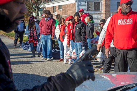 Detroit, Michigan, USA - 22 November 2025 - The Kappa Detroit Foundation distributed frozen turkeys